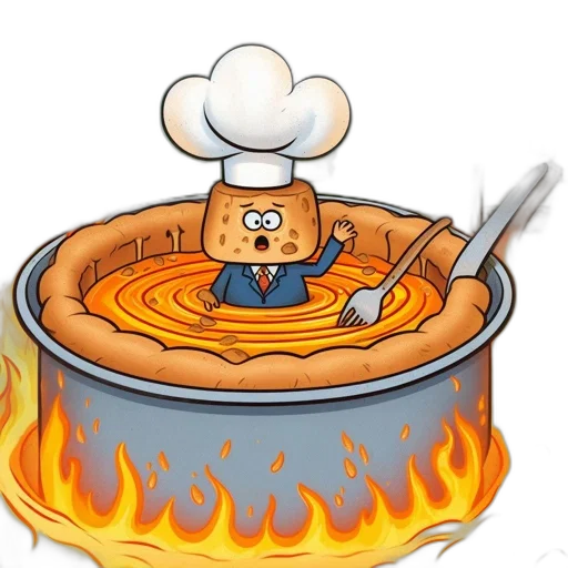 food, concept art, pixel art, fire transparent PNG cut-out