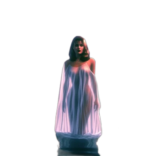 dress, bottle, creature, vaporwave transparent PNG cut-out