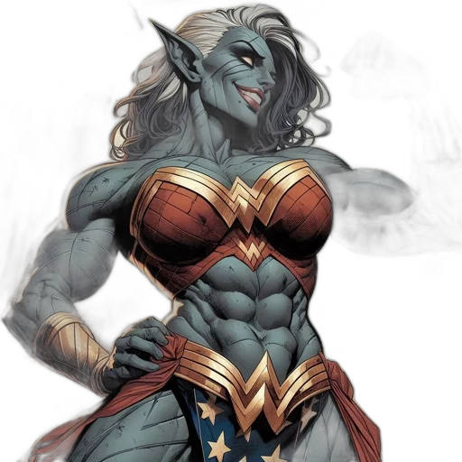 comic book art, fantasy art, concept art, cartoon transparent PNG cut-out