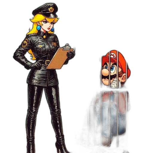 weapon, jacket, staff, hat transparent PNG cut-out
