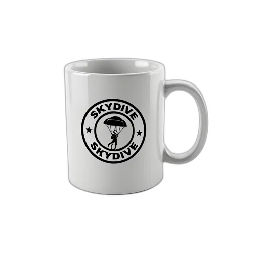 white, coffee, mug, black transparent PNG cut-out