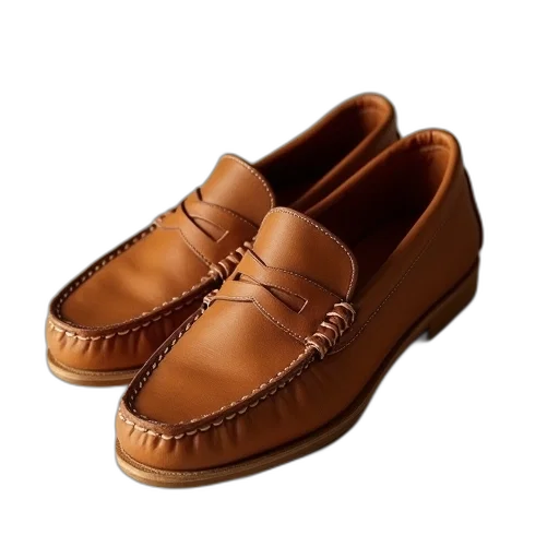 shoes, moccali, slip, classic transparent PNG cut-out