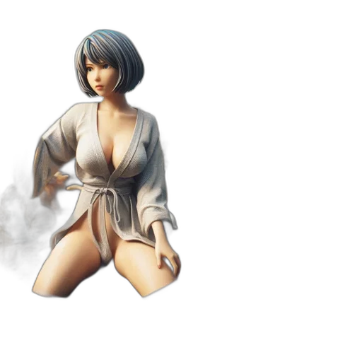 dress, fantasy art, concept art, 3d render transparent PNG cut-out