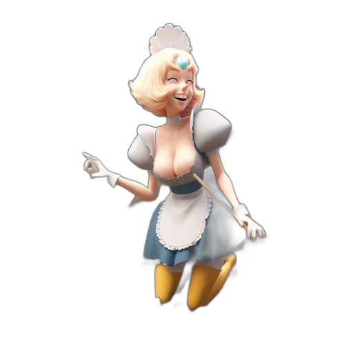 dress, staff, robot, concept art transparent PNG cut-out