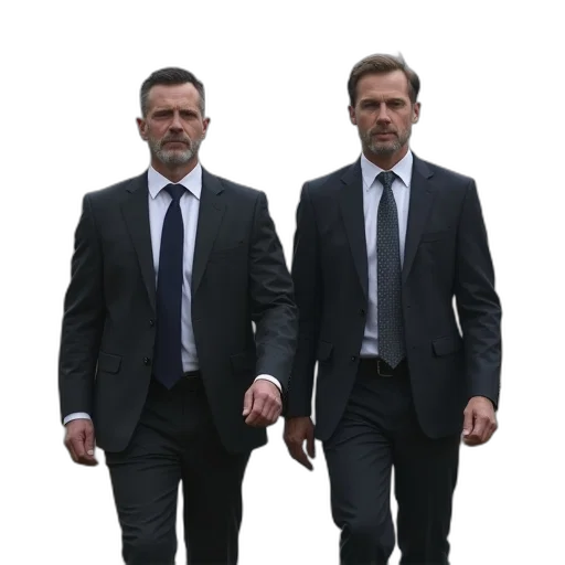 jacket, concept art, two, men transparent PNG cut-out