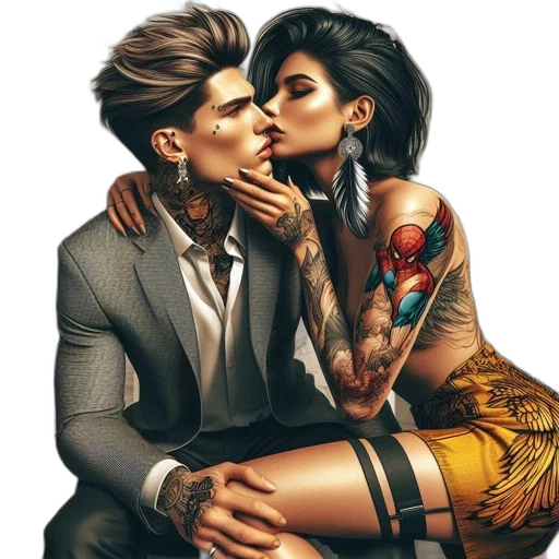 cyberpunk, comic book art, concept art, photorealistic transparent PNG cut-out