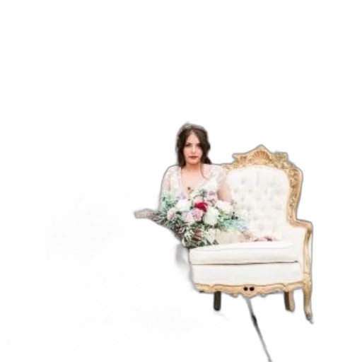 furniture, dress, bride, elegant transparent PNG cut-out