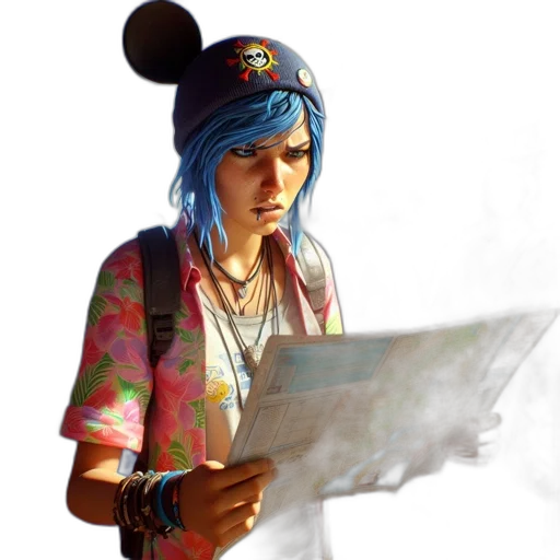 hat, staff, jacket, face transparent PNG cut-out
