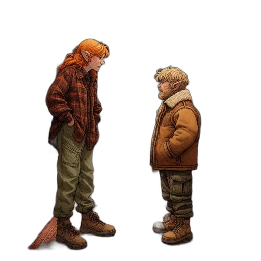 jacket, concept art, pixel art, comic book art transparent PNG cut-out
