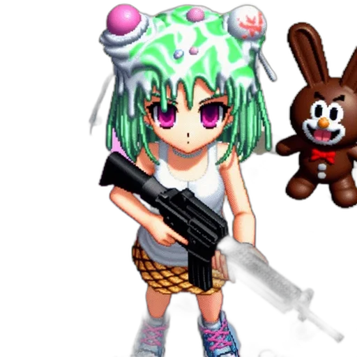 weapon, staff, pixel art, anime transparent PNG cut-out
