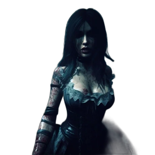 dress, concept art, 3d render, fantasy art transparent PNG cut-out