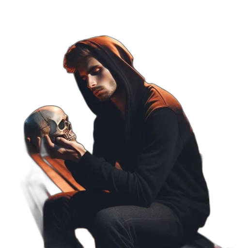 mask, jacket, face, creature transparent PNG cut-out