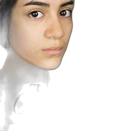 face, mask, hair, robot transparent PNG cut-out