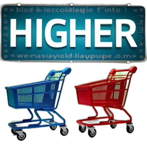 display, two, shopping, carts transparent PNG cut-out