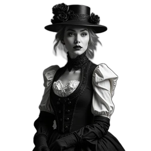 hat, staff, dress, crown transparent PNG cut-out