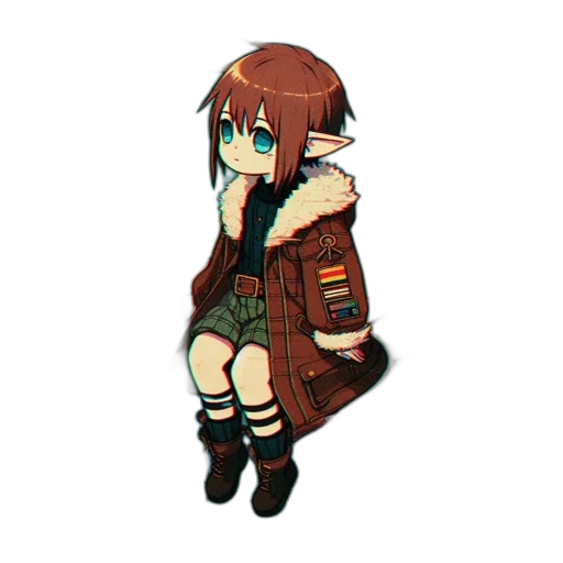 jacket, dress, creature, robot transparent PNG cut-out