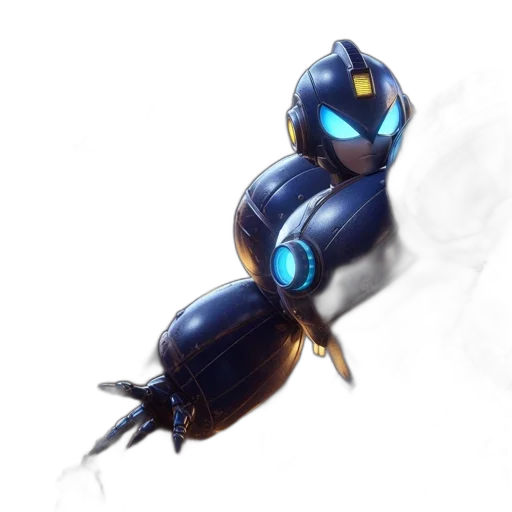robot, weapon, dragon, staff transparent PNG cut-out
