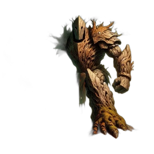 dragon, tree, staff, weapon transparent PNG cut-out