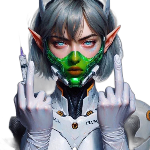 face, mask, robot, concept art transparent PNG cut-out