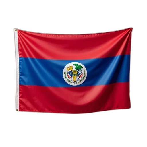 staff, red, blue, flag transparent PNG cut-out