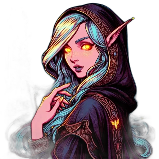 staff, dragon, fantasy art, pixel art transparent PNG cut-out