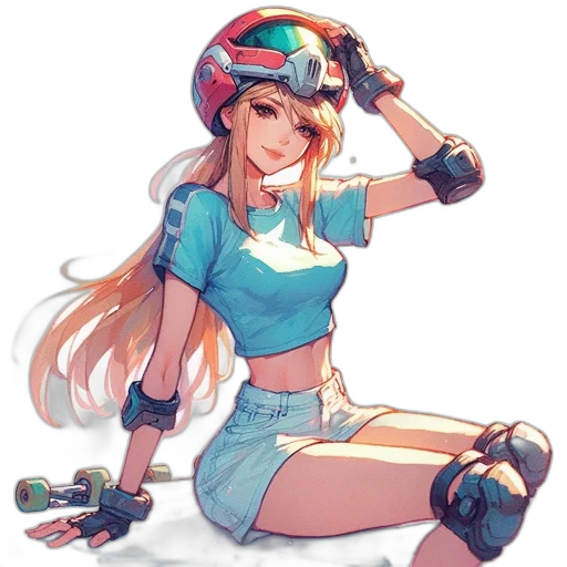 robot, weapon, staff, anime transparent PNG cut-out