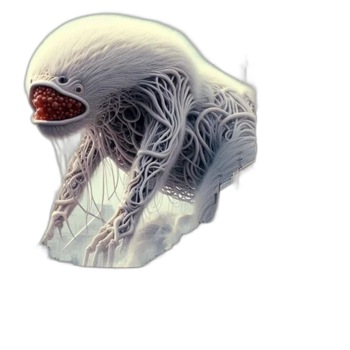 creature, hair, mask, face transparent PNG cut-out