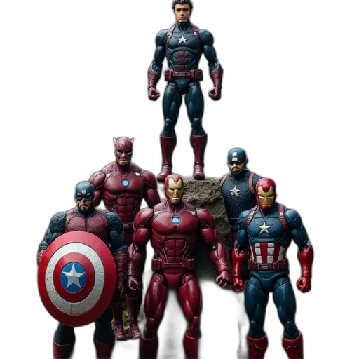 concept art, comic book art, 3d render, set transparent PNG cut-out