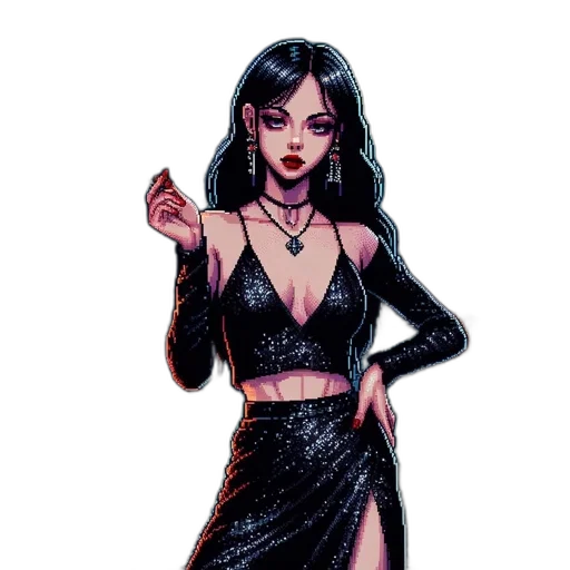 dress, comic book art, concept art, fantasy art transparent PNG cut-out