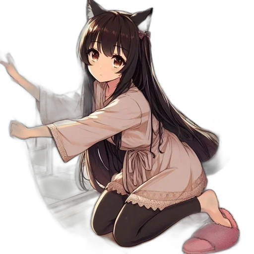 dress, staff, creature, animal transparent PNG cut-out