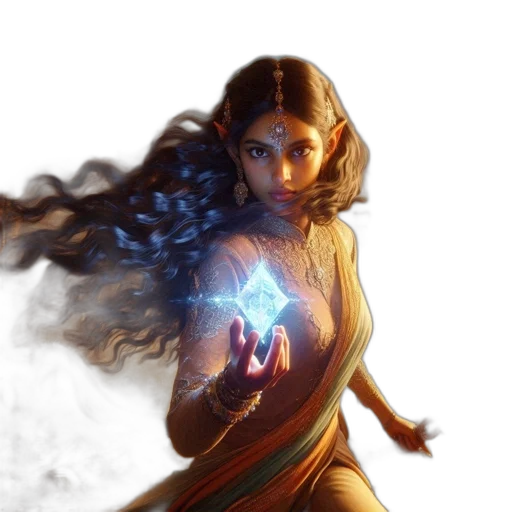 fantasy art, concept art, comic book art, photorealistic transparent PNG cut-out