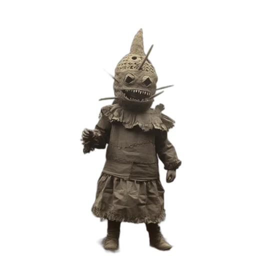 mask, staff, creature, dragon transparent PNG cut-out