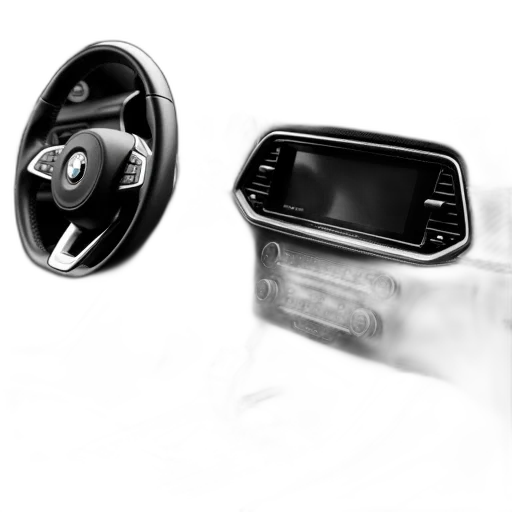 car, robot, concept art, photorealistic transparent PNG cut-out
