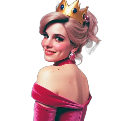 crown, dress, jewelry, face transparent PNG cut-out