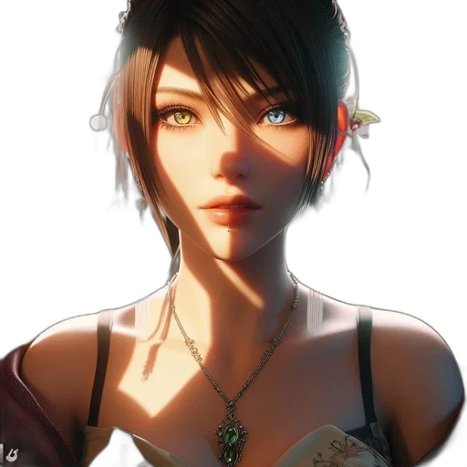 jewelry, face, flower, staff transparent PNG cut-out