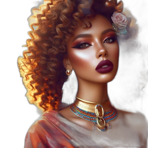 jewelry, crown, face, fantasy art transparent PNG cut-out