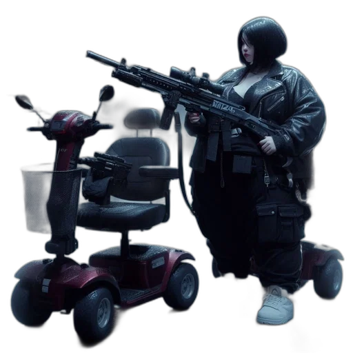 robot, weapon, staff, concept art transparent PNG cut-out