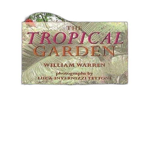 tropical, garden, book, cover transparent PNG cut-out