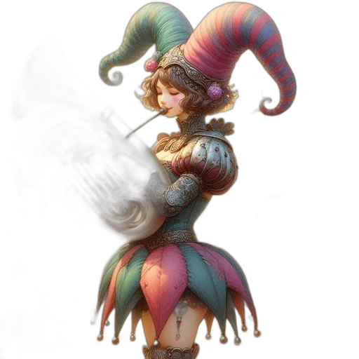 hat, staff, dress, concept art transparent PNG cut-out