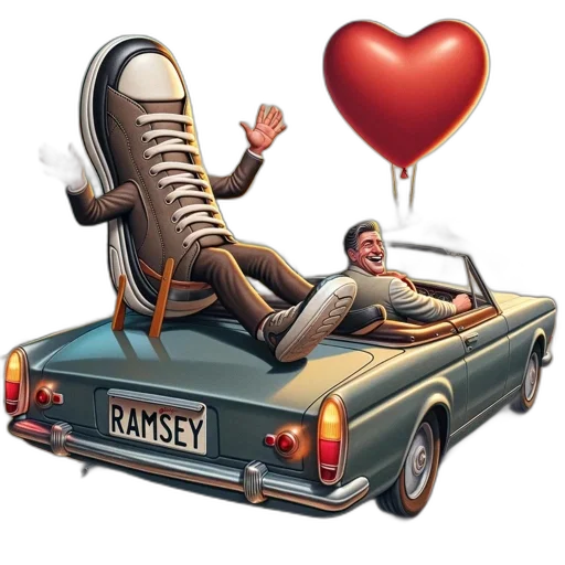 car, shoes, concept art, comic book art transparent PNG cut-out