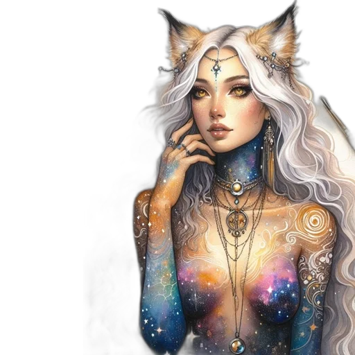jewelry, fantasy art, concept art, watercolor transparent PNG cut-out