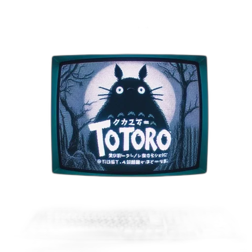 old-style, computer, monitor, plays transparent PNG cut-out