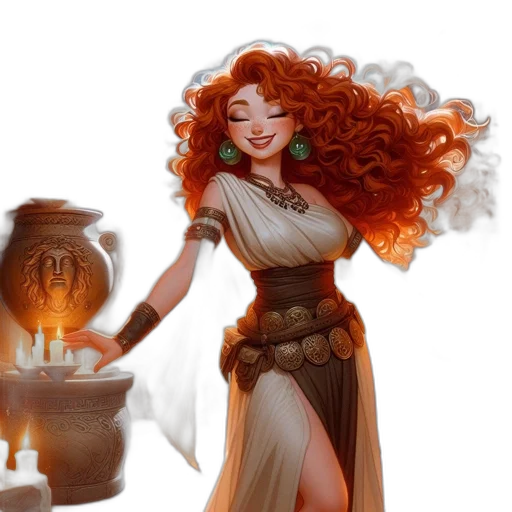 dress, fantasy art, concept art, comic book art transparent PNG cut-out