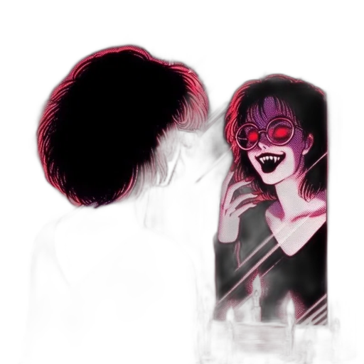 mask, creature, face, hair transparent PNG cut-out
