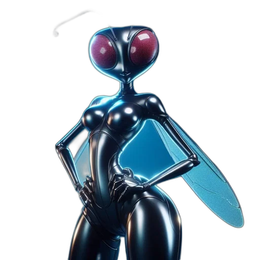 robot, staff, jewelry, creature transparent PNG cut-out