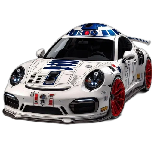 car, 3d render, photorealistic, concept art transparent PNG cut-out