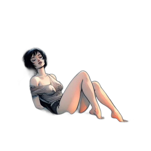 dress, jewelry, comic book art, concept art transparent PNG cut-out