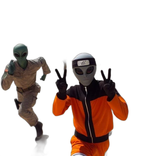 mask, jacket, robot, concept art transparent PNG cut-out