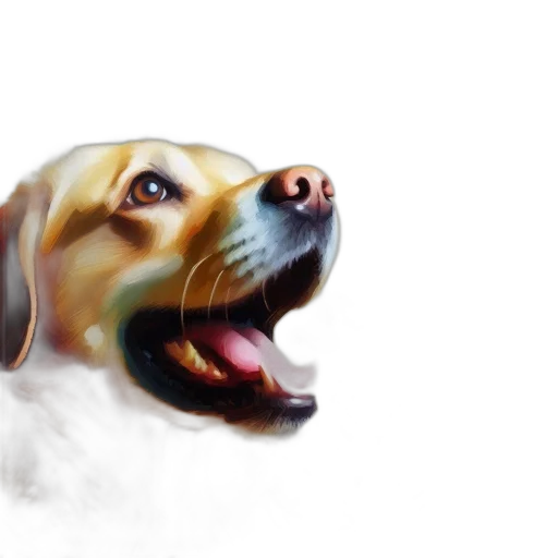 animal, photorealistic, watercolor, oil painting transparent PNG cut-out