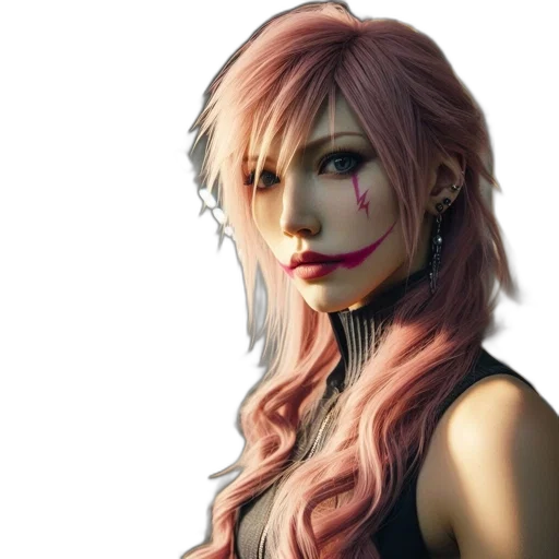face, mask, fantasy art, cyberpunk transparent PNG cut-out